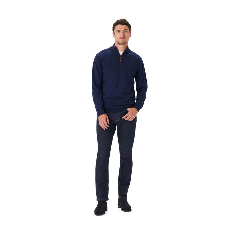 R.M. Williams Ernest 1/4 Zip Merino Knit image number 3